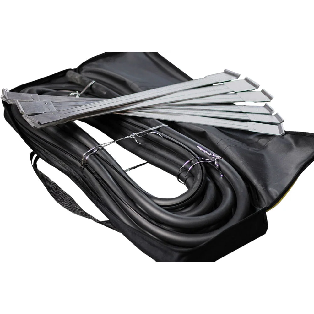 Glide Gear 36' S-Curve Rubber Flexi Track Räls med Spacers (36') 11meter