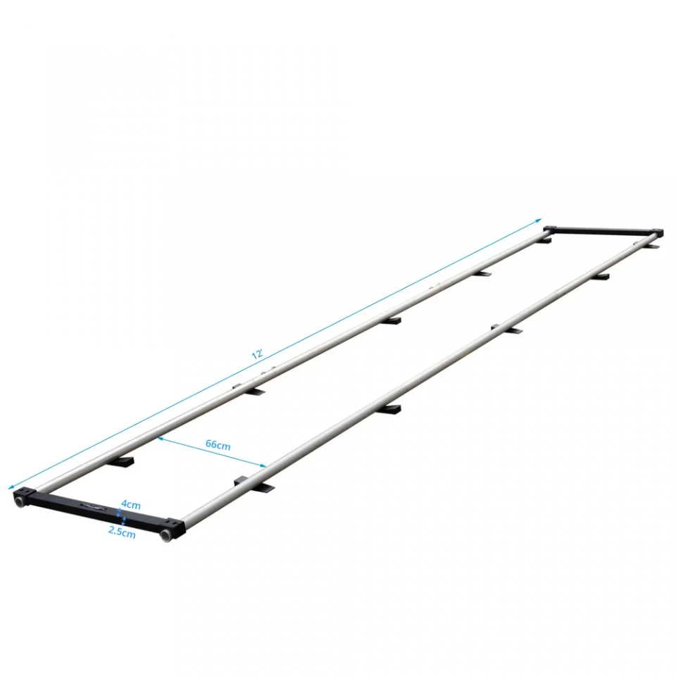 PROAIM 3.6m Rak Aluminium Track Dolly Räls (32mm dia)