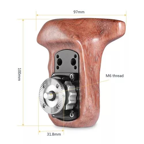SmallRig Right Side Wooden Grip with Arri Rosette 1941