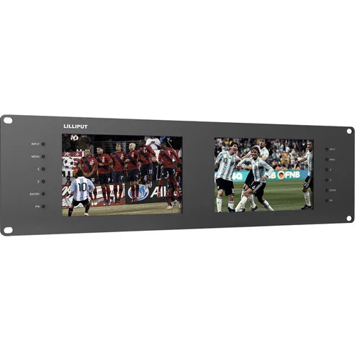 Lilliput RM-7028S Dual 7" 3U 3G-SDI Rack monitor