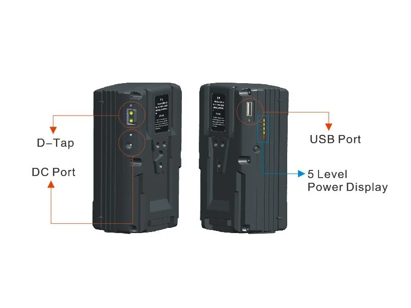 V-mount Battery Farseeing FT-BP130 Fanton Usb