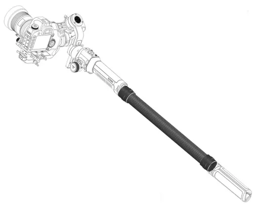 DF DIGITALFOTO RS-S01 35cm carbon fiber extend extension stick For DJI RONIN , Movmax Blade , Dji Osmo Pocket