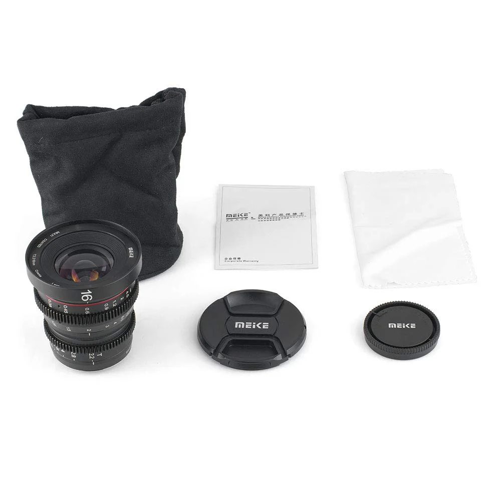 MEIKE 16mm T2.2 Manual Focus Cinema Prime Lins (MFT Mount)