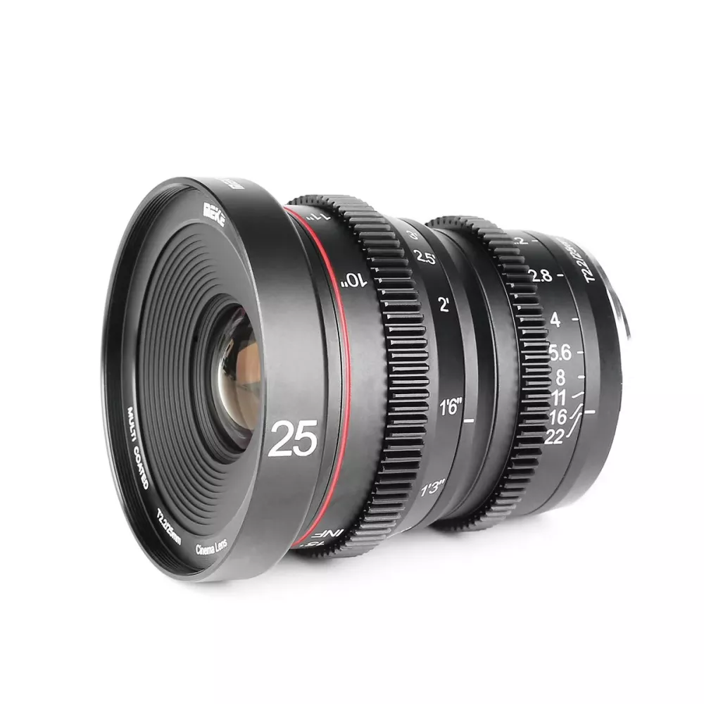 MEIKE 25mm T2.2 Manual Focus Cinema Prime Lins (MFT Mount)