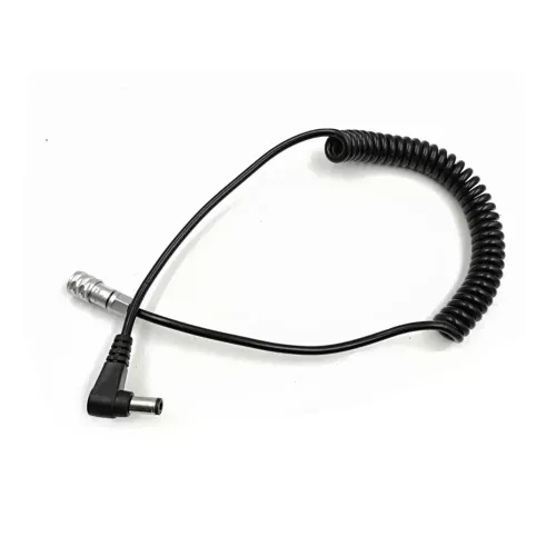Right angle DC 5.5*2.5MM to BMPCC4K 2- pin Lemo Power Cable