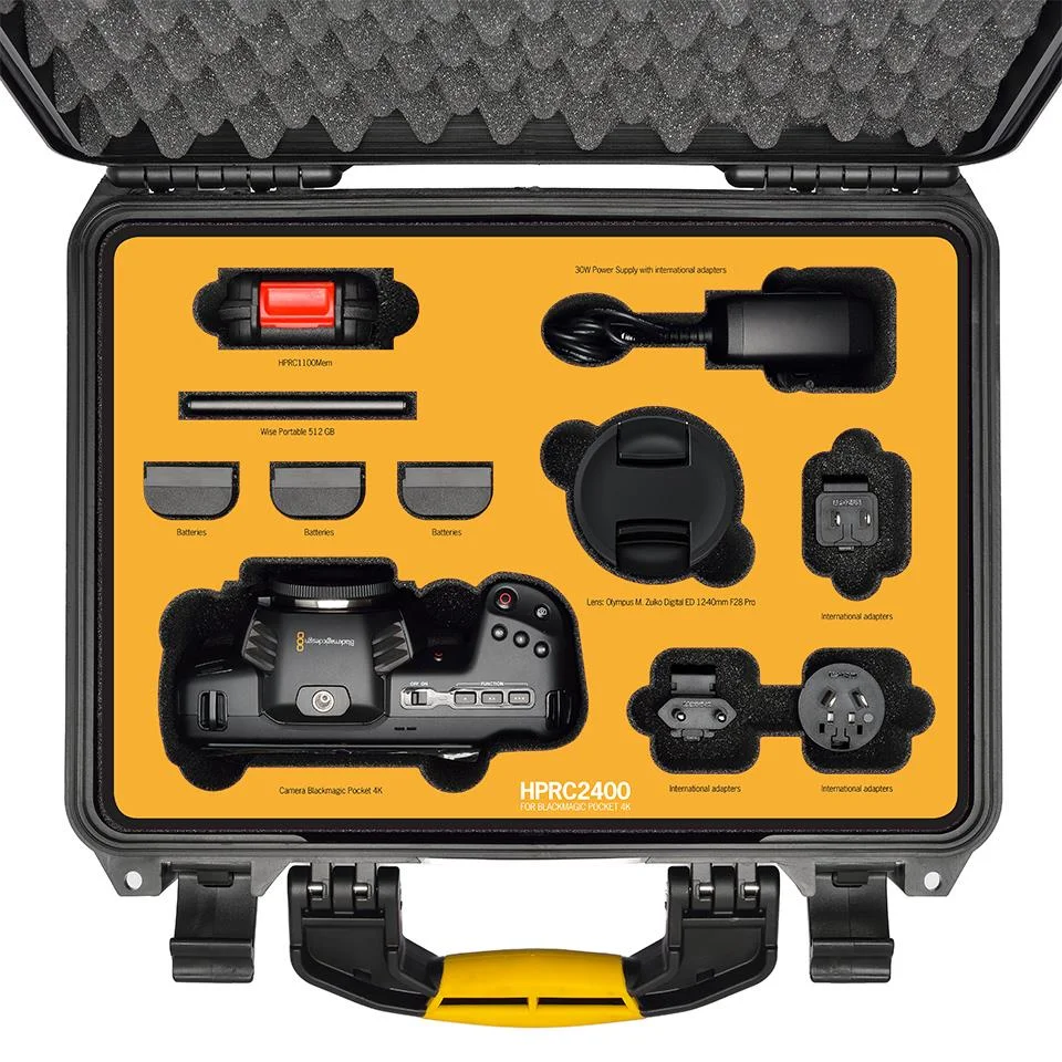 HPRC 2400  Hard Case Väska Svart Till  Blackmagic Pocket 4K