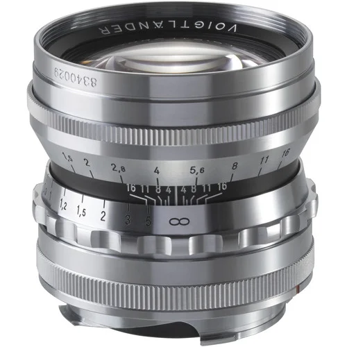 Voigtländer Nokton 50mm f/1.5 Aspherical Lens (Silver)
