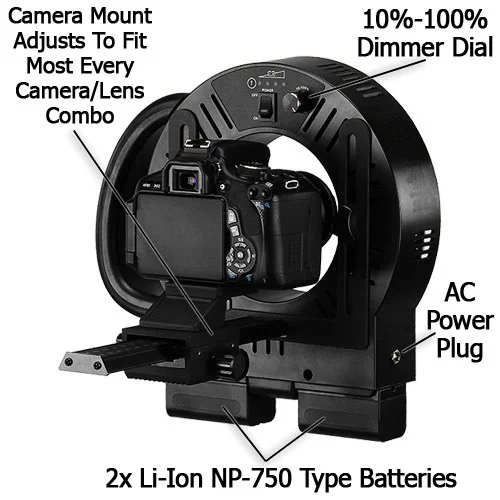Led Ringlight LED-411A Videobelysning