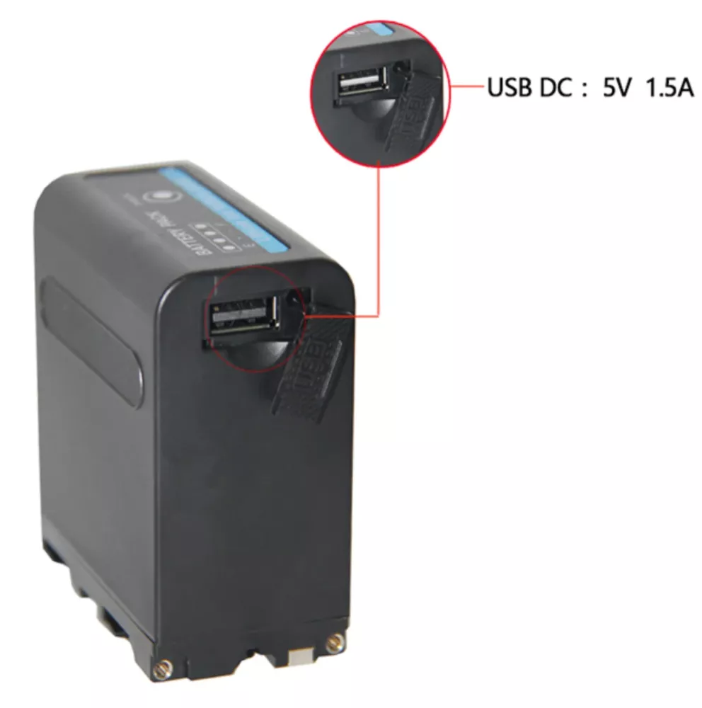 Sony Np-F980D Battery With Led Indicator and Usb
