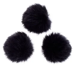 MINIFUR-LAV Artificial Fur Wind Shield  3-pack For  Lavalier