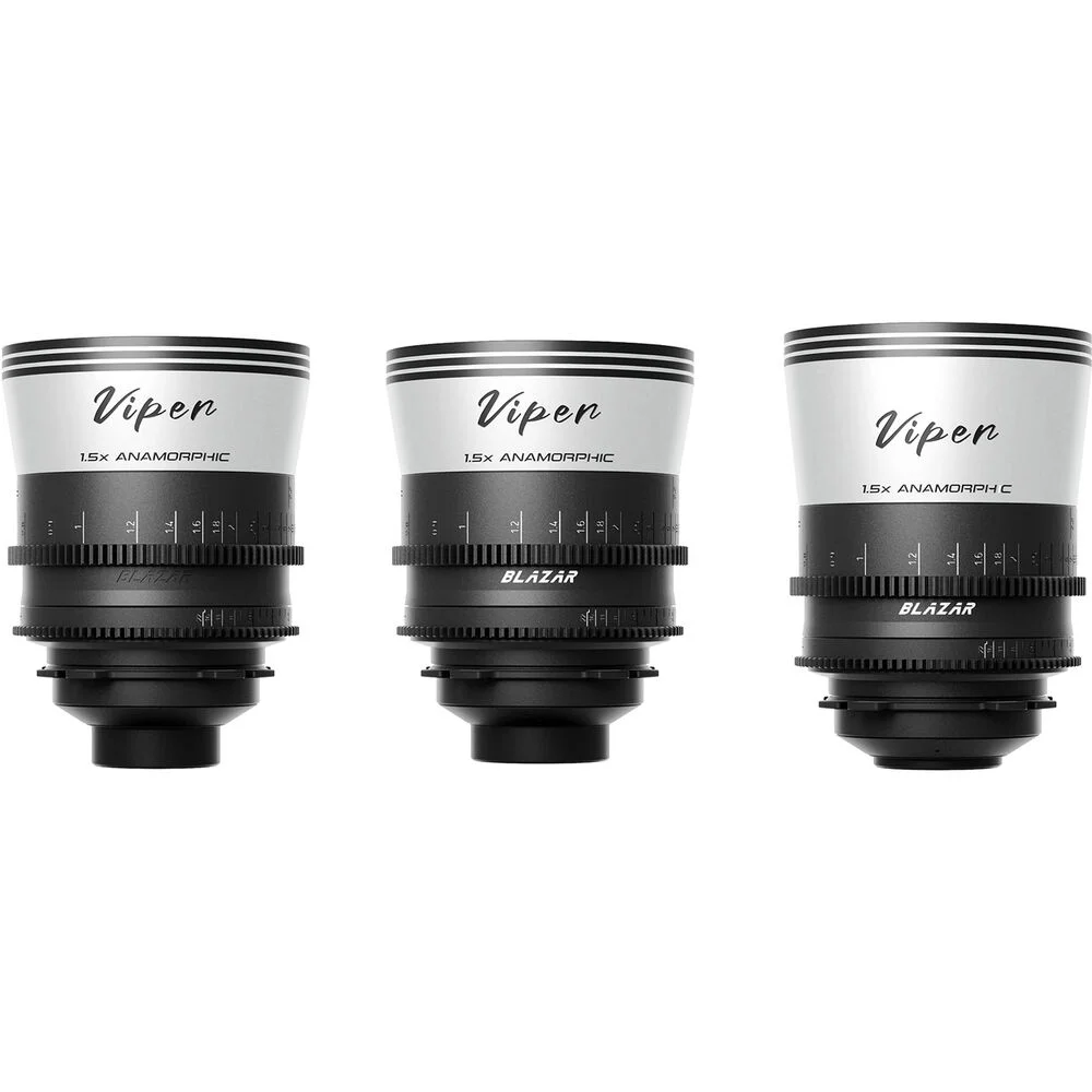 Blazar Viper 35/50/75mm  Full-frame T2.1 1.5X Anamorphic 3-Lens Bundle