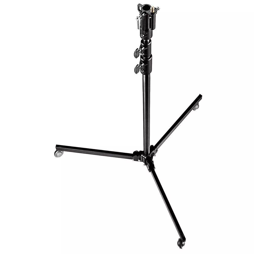 MANFROTTO Ljusstativ 298B Svart Alu Studio På Hjul