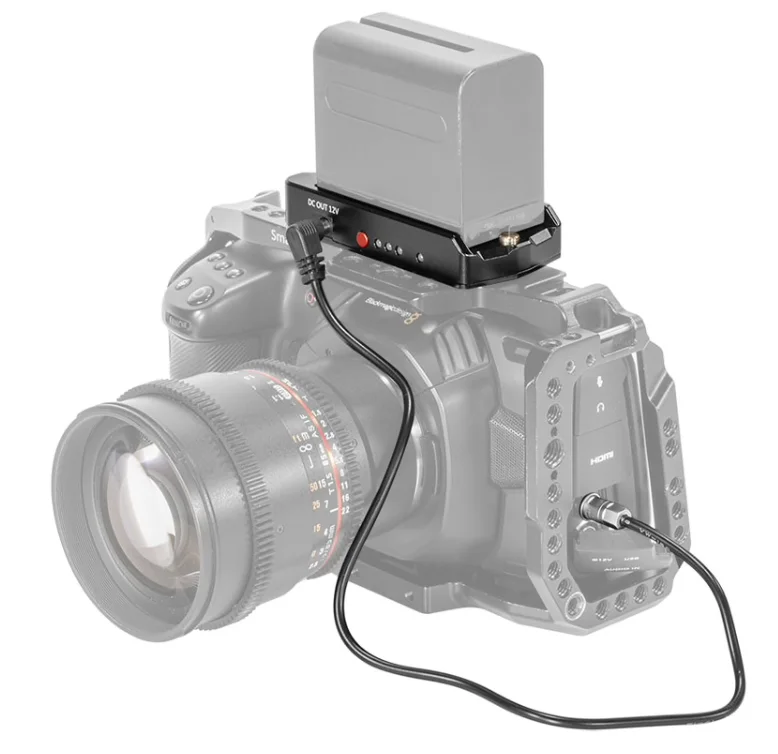 SmallRig NP-F Batteri Adapter Plate med kablar för BMPCC 4K & 6K Cameras EB2698