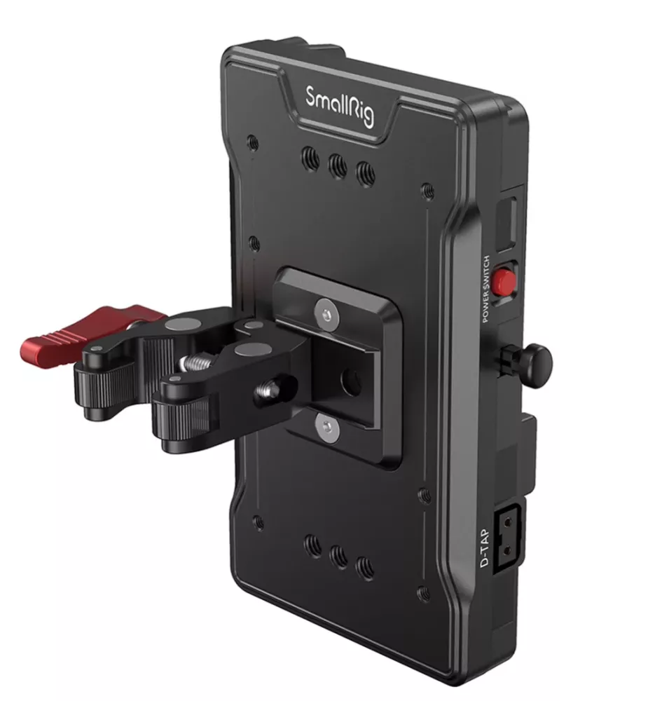 SmallRig V Mount Battery Adapter Plate with Crab-Shaped Clamp 2886