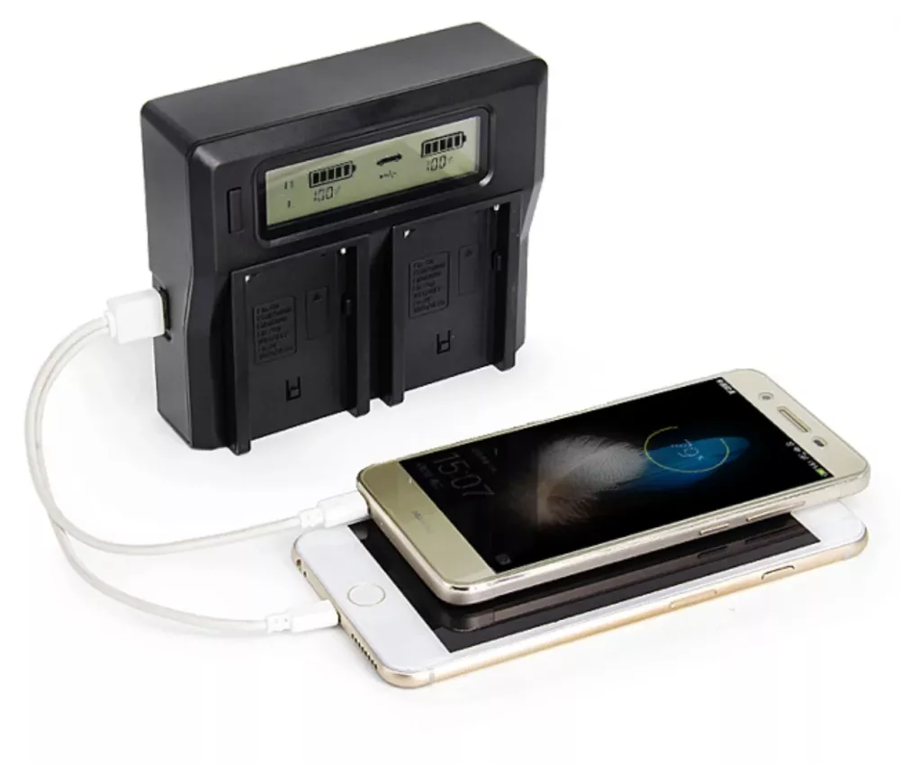 Dual Lcd Charger Usb bp-911 For BP-955