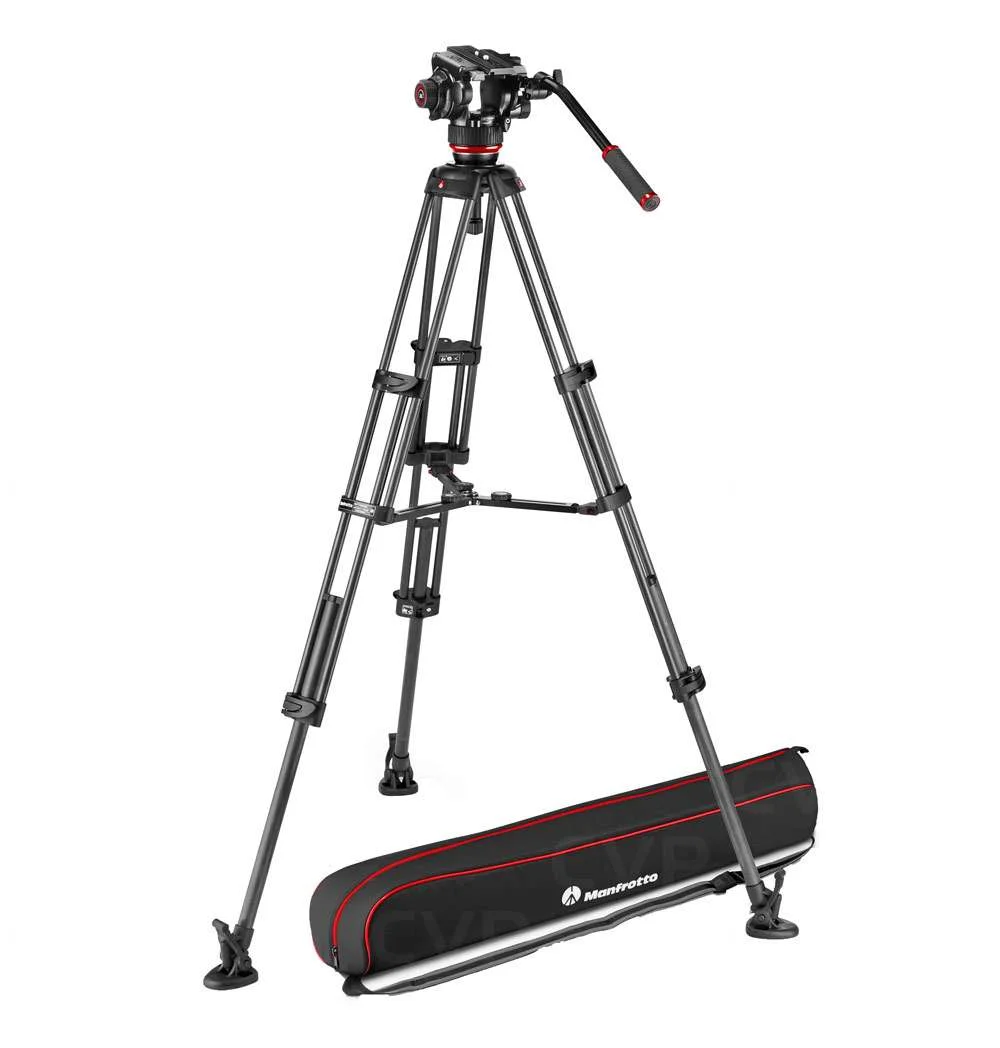 Manfrotto 504X CF Twin MS Tripod System Carbon Fiber