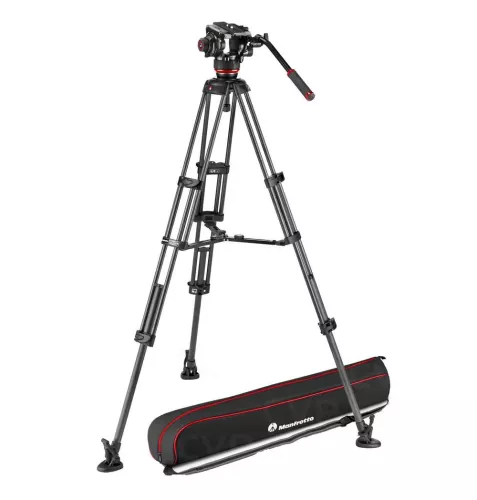 MANFROTTO Videostativkit 504X + 645 CF Fast Twin Kolfiber