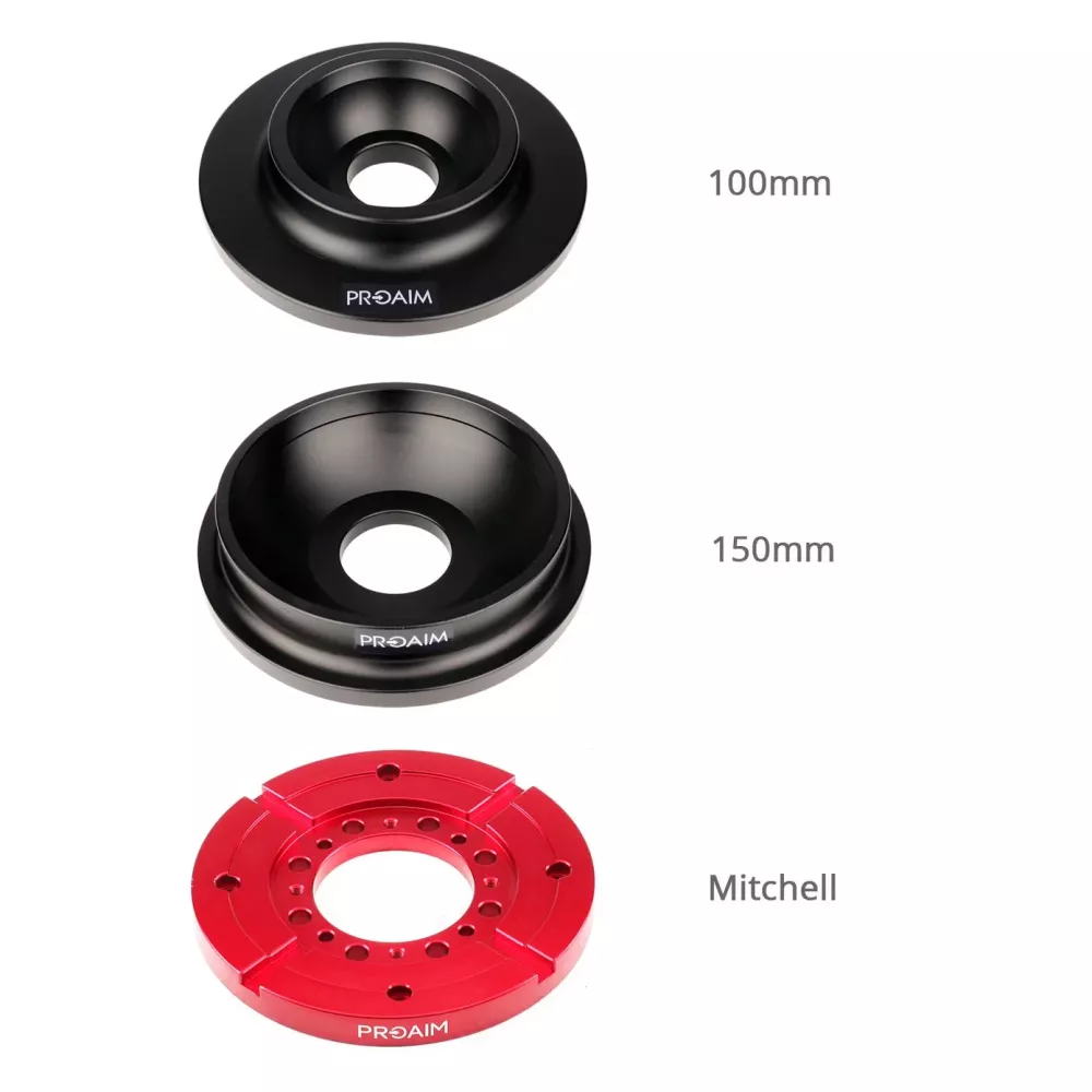 Mitchell Base to 100mm Bowl Adapter BP-302-00