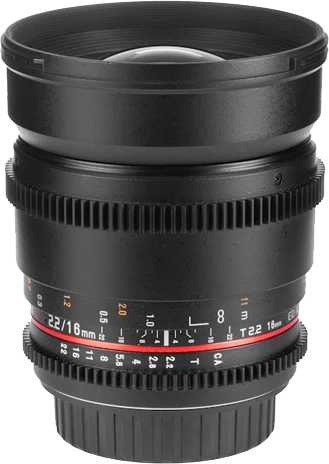 Samyang 16mm T2.2 ED AS UMC CS VDSLR II For Canon EF