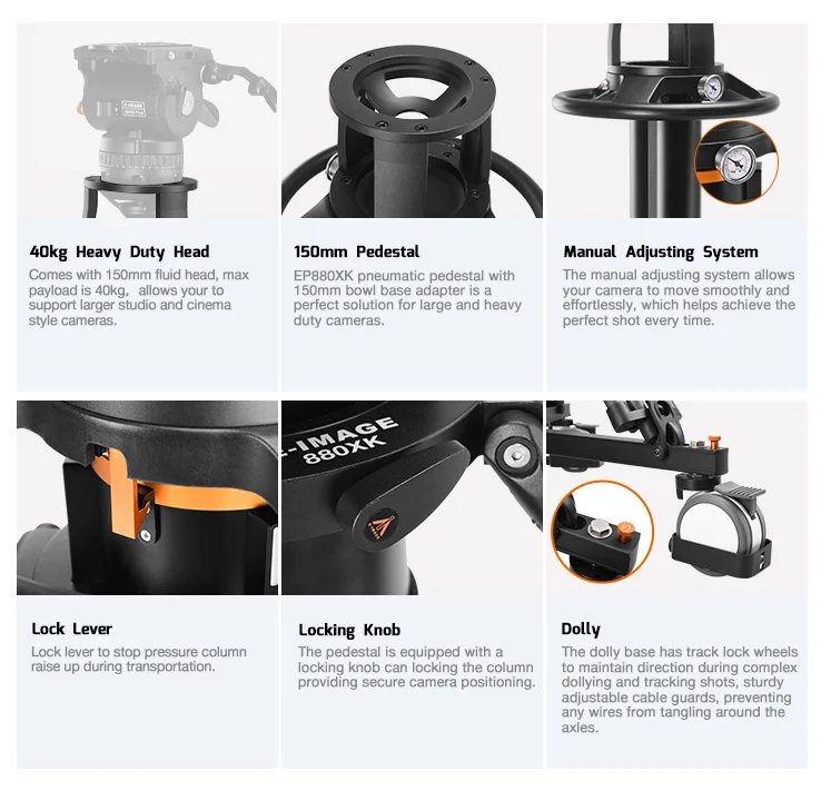 E-Image EP880XS Pedestal 70kg Payload
