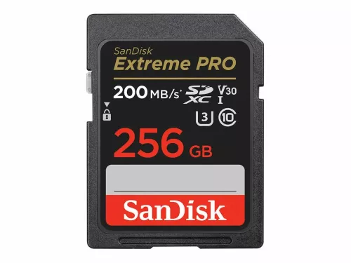 SanDisk Minneskort SDXC Extreme Pro 256GB 200MB/s UHS-I C10 V30 U3