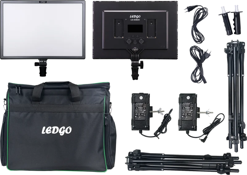 LedGo LED-LG-E268C 2 Videolight Kit