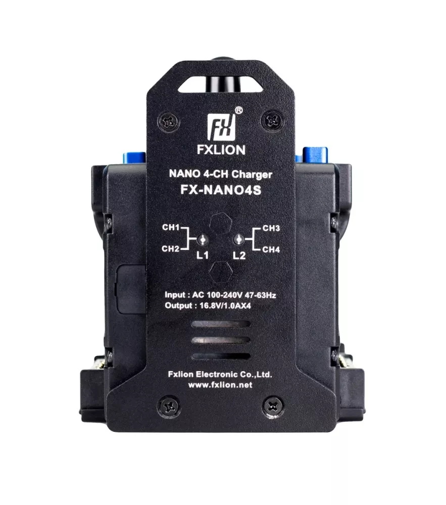 FXLION FX-NANO4S V-mount 4-Kanal laddare
