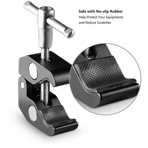 SmallRig Super Clamp with 1/4"-20 and 3/8"-16 Threads (2-pack) 2058