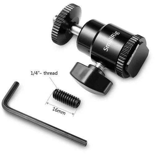 SmallRig Cold Shoe mount to 1/4" Threaded Adapter 2-pack 2059