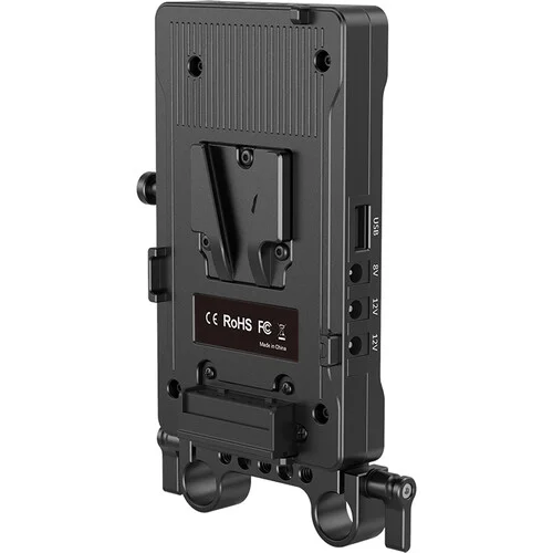 SmallRig V-mount Batteri-adapterplatta med Dubbla 15mm Rod-klämmor 3203
