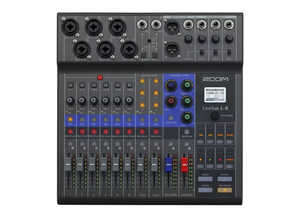 ZOOM LiveTrak L-8 Pod/Mixer/Recorder