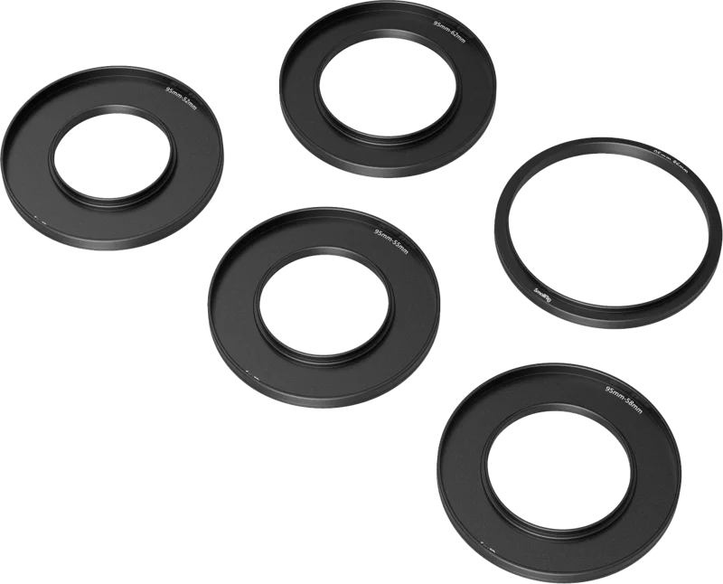 SmallRig 3383 Adapter Rings Kit (52, 55, 58, 62, 86mm) For Mini Matte Box