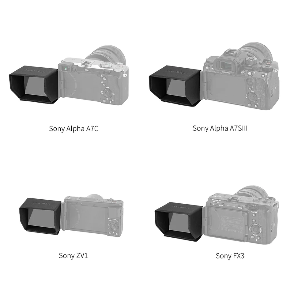 SmallRig Sunhood for Sony Alpha 7 IV/7S III/Alpha 7C/ZV-1/ZV-E10/FX3 Camera 3206