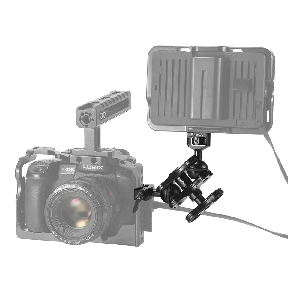 SmallRig Articulating Arm with Screw Ballhead and NATO Clamp Ballhead 2071