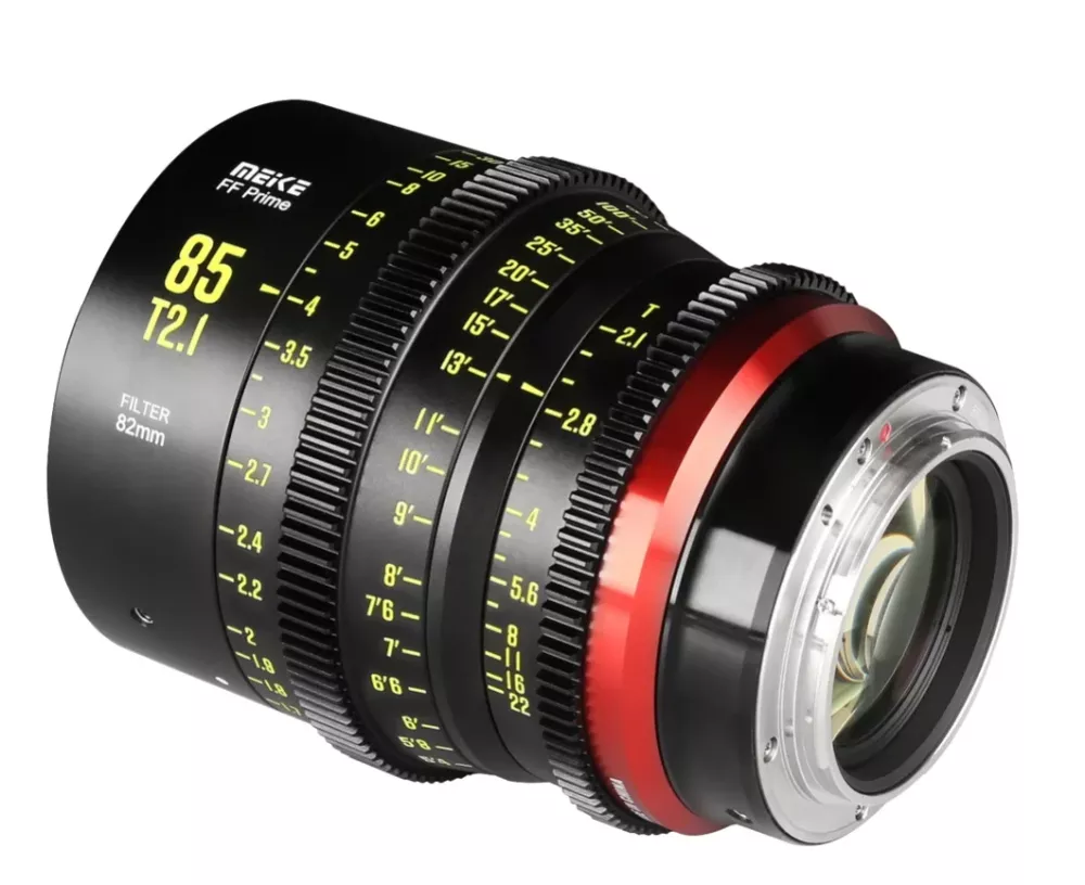 Meike 85mm T2.1 Fullformat  Prime Cine Lins  RF