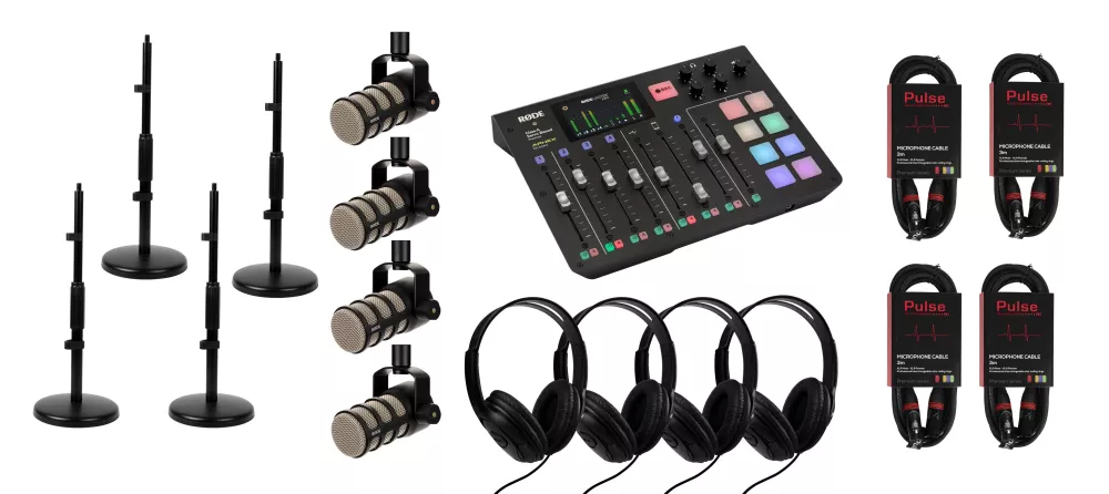 RØDE RODECaster Pro Bundle Podcast 4