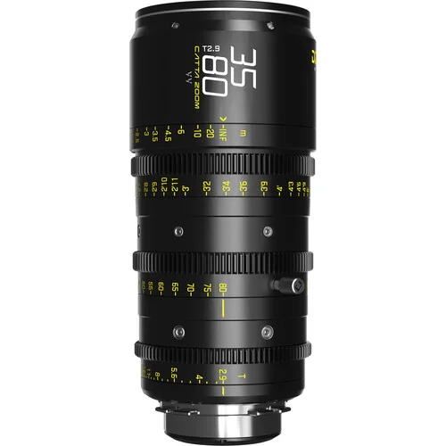 DZOFilm Catta Ace 35-80mm T2.9 Cine Zoom Lins PL/EF Mount Svart