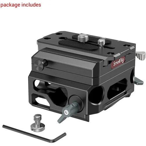 SmallRig 3067 Baseplate med dubbel 15 mm LWS-rod-klämma