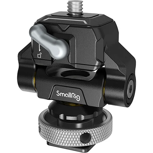 SmallRig 3514 Drop-in HawkLock mini Quick Release Monitor Mount with Cold Shoe