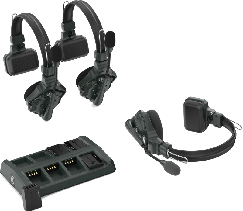 Solidcom C1 Full Duplex Wireless Intercom System with 3 headsets