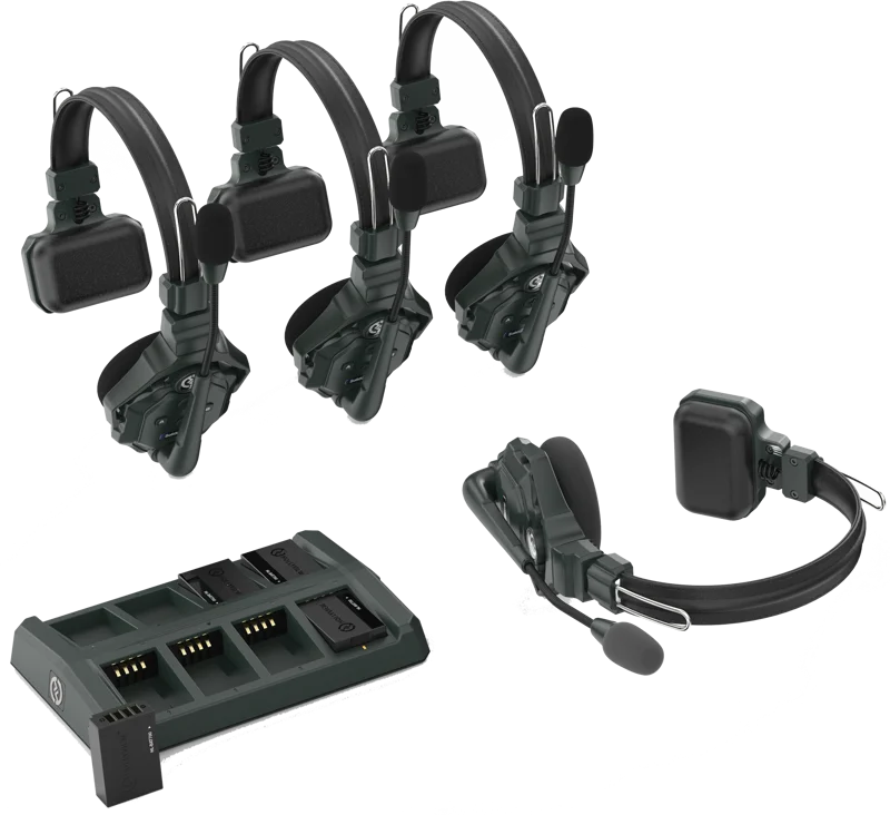 Solidcom C1 Full Duplex Wireless Intercom System with 4 headsets