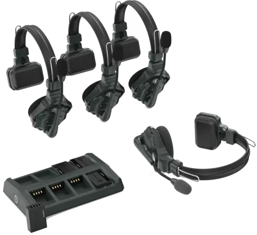 Solidcom C1 Full Duplex Wireless Intercom System Med  4 headsets