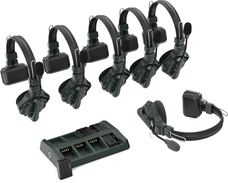 Solidcom C1 Full Duplex Wireless Intercom System with 6 headsets