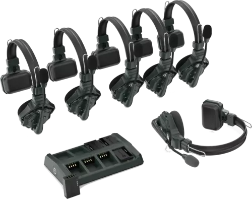 Solidcom C1 Full Duplex Wireless Intercom System with 6 headsets