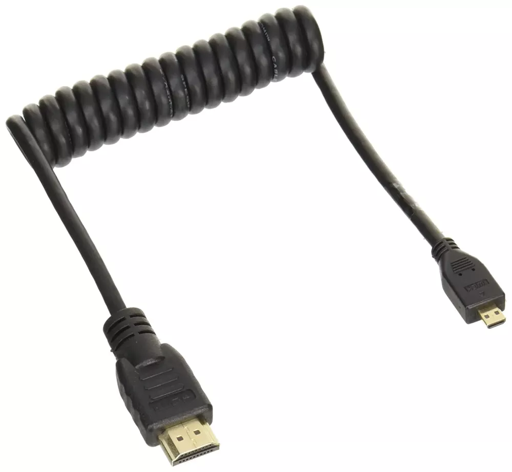 Atomos Coiled Micro-HDMI to HDMI Cable  30-45cm