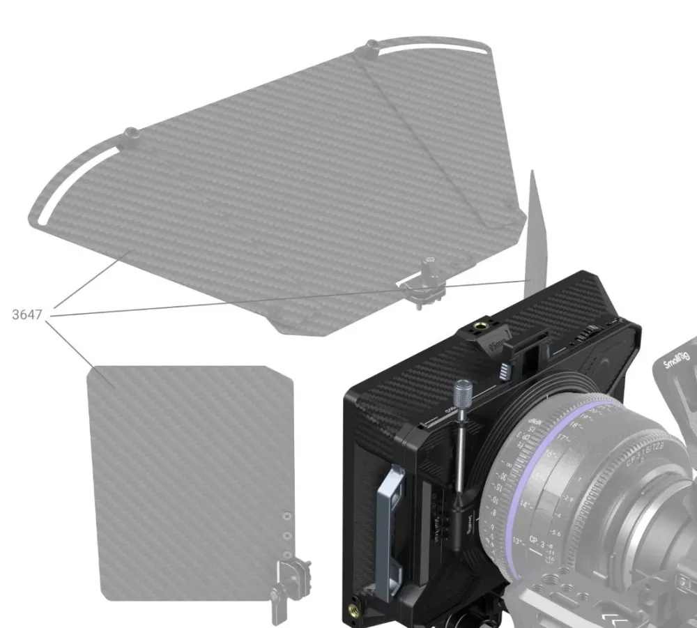 SmallRig multifunktionell modulär Matte Box (Φ95 mm) VND-Kit 3645