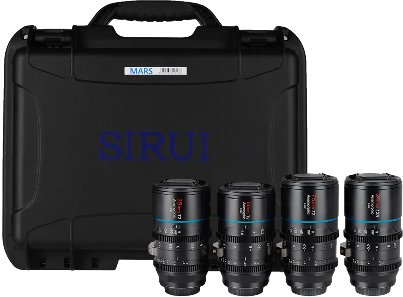 SIRUI Mars 1.33x Anamorphic Lens Set för MFT / Sony E-mount