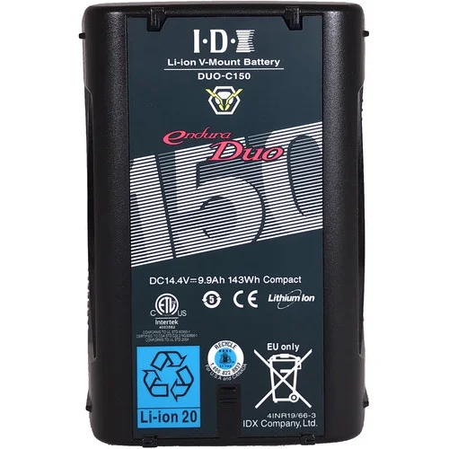 IDX Duo C150P V-mount Batteri 14.5V 145 Wh 2xD-Tap 1x USB PD