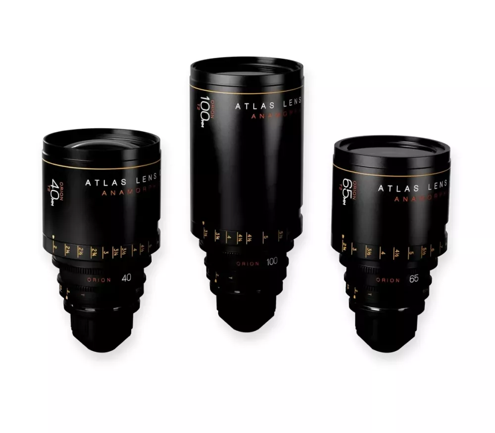 Atlas  Anamorphic Cinema Lens Orion Series A Set 40/65/100