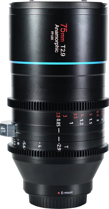 Sirui Venus 75mm T2.9 Full-frame Anamorphic 1.6x Lens